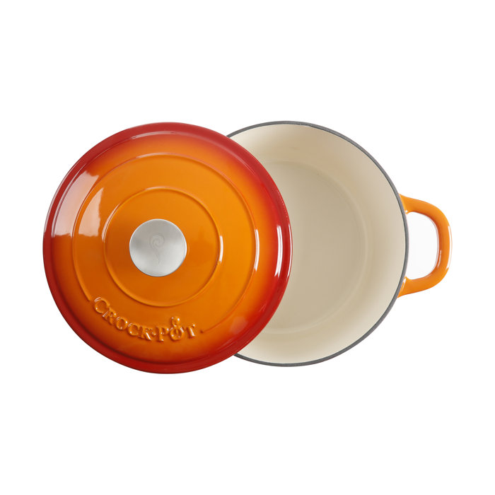 CrockPot Artisan NonStick Round Dutch Oven & Reviews Wayfair